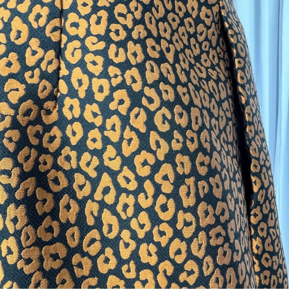 KATE SPADE Brown and Black Leopard-Print Mini Dress Women’s Size 8